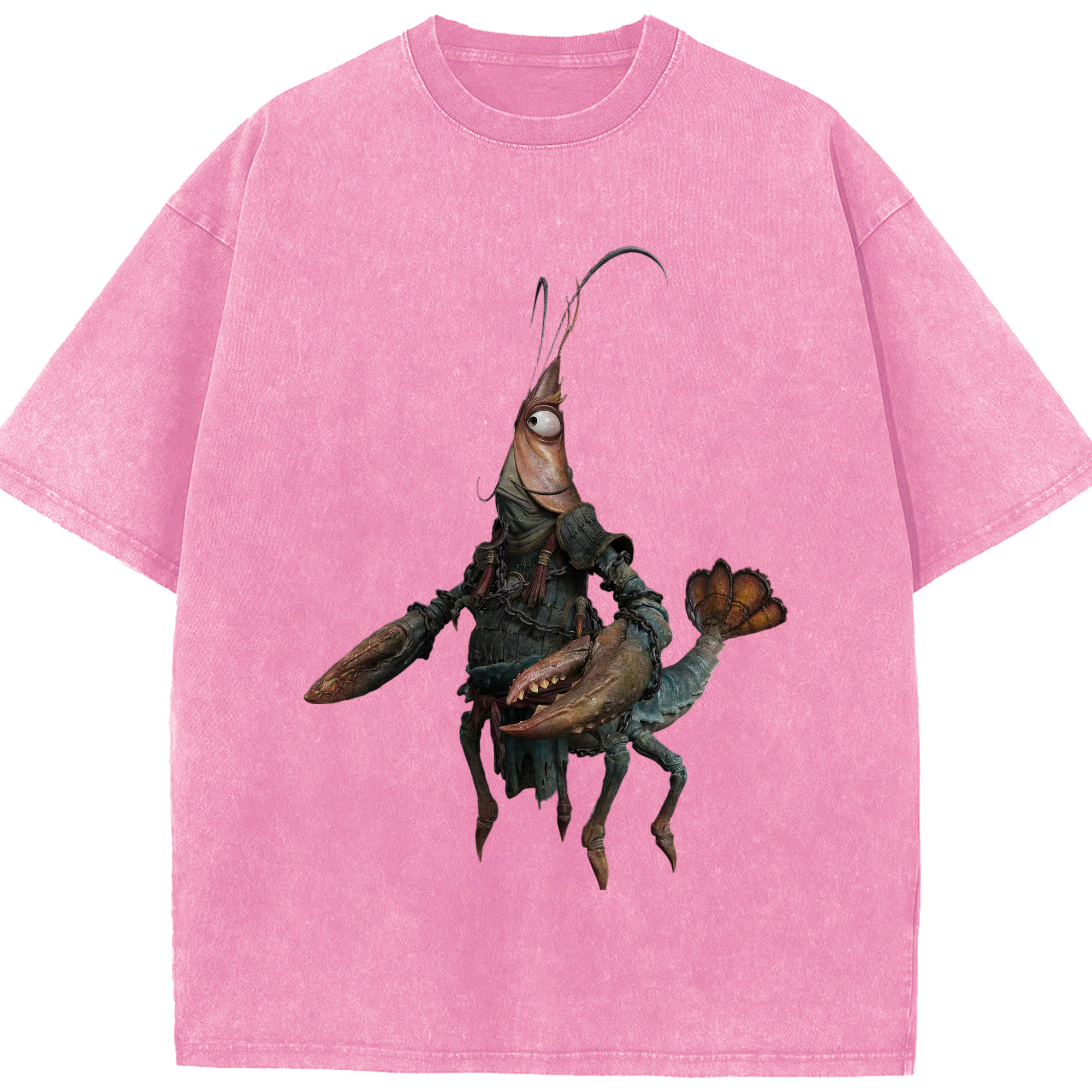 （画像用） Ne Zha 2 ナタ 魔童の大暴れ 綿100% ヴィンテージ風 半袖Tシャツ（フロントプリント）